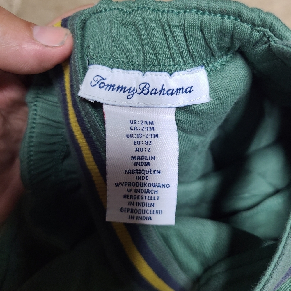 Tommy Bahama green Kids Overalls (B) - Picture 5 of 5